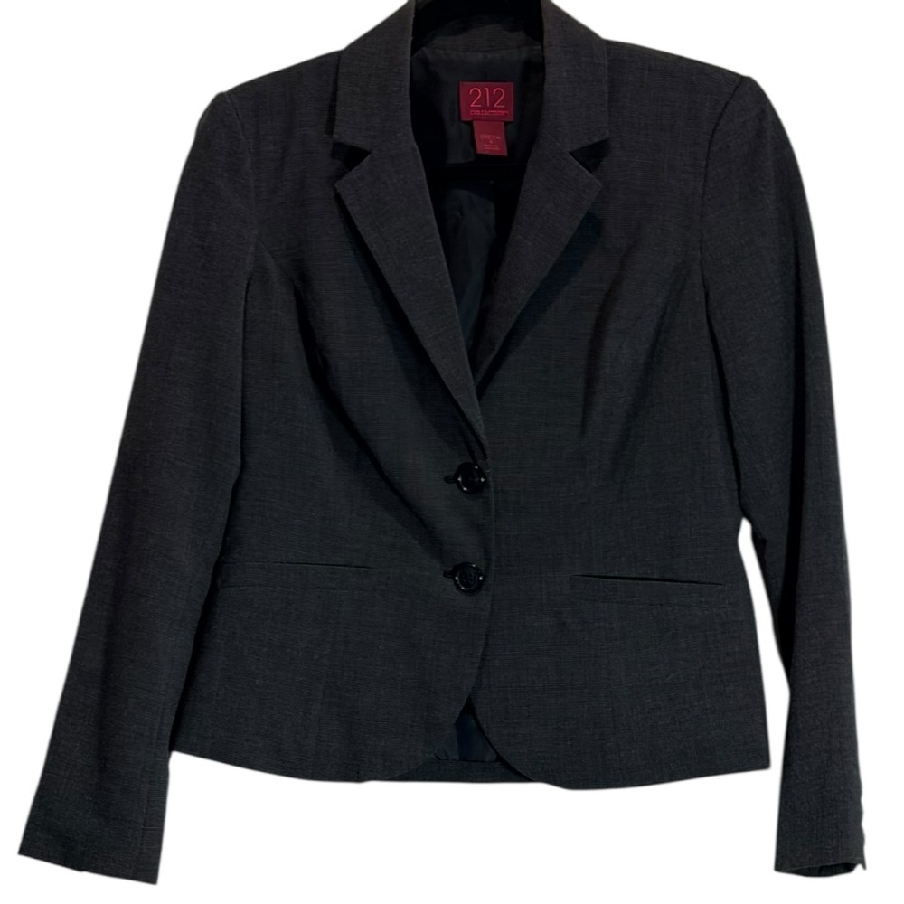 212 Collection Classic Black Two-Button Fitted Bl… - image 2